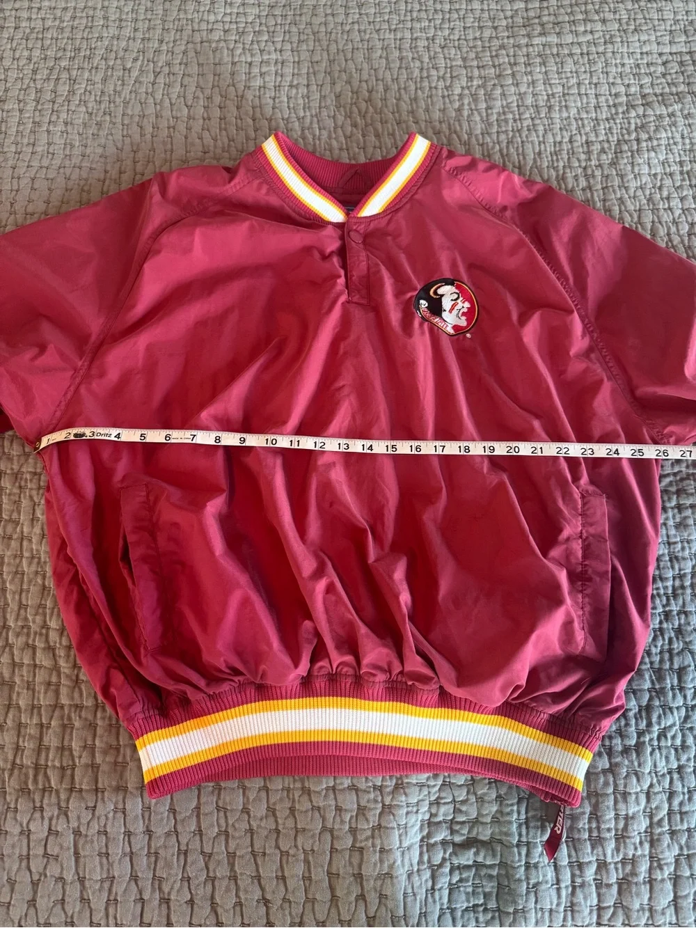 Vintage 90s Starter Florida State Seminoles FSU Pullover Windbreaker Jacket